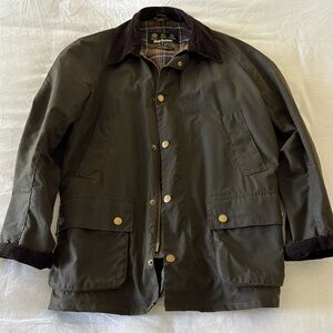 Barbour waxed cotton jacket size medium